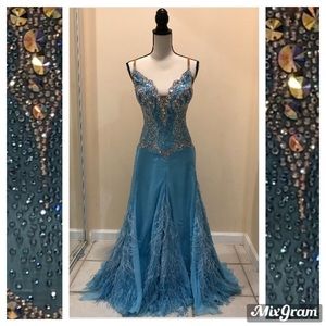 Ballroom Standard Dress Gown Blue